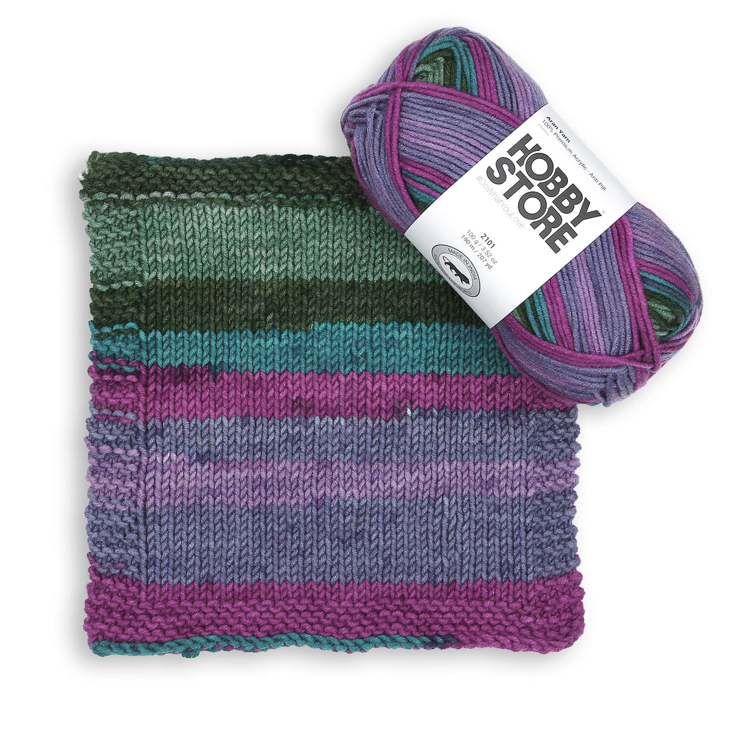 Aran Anti-Pill Yarn by Hobby Store - Multi-Color 2101