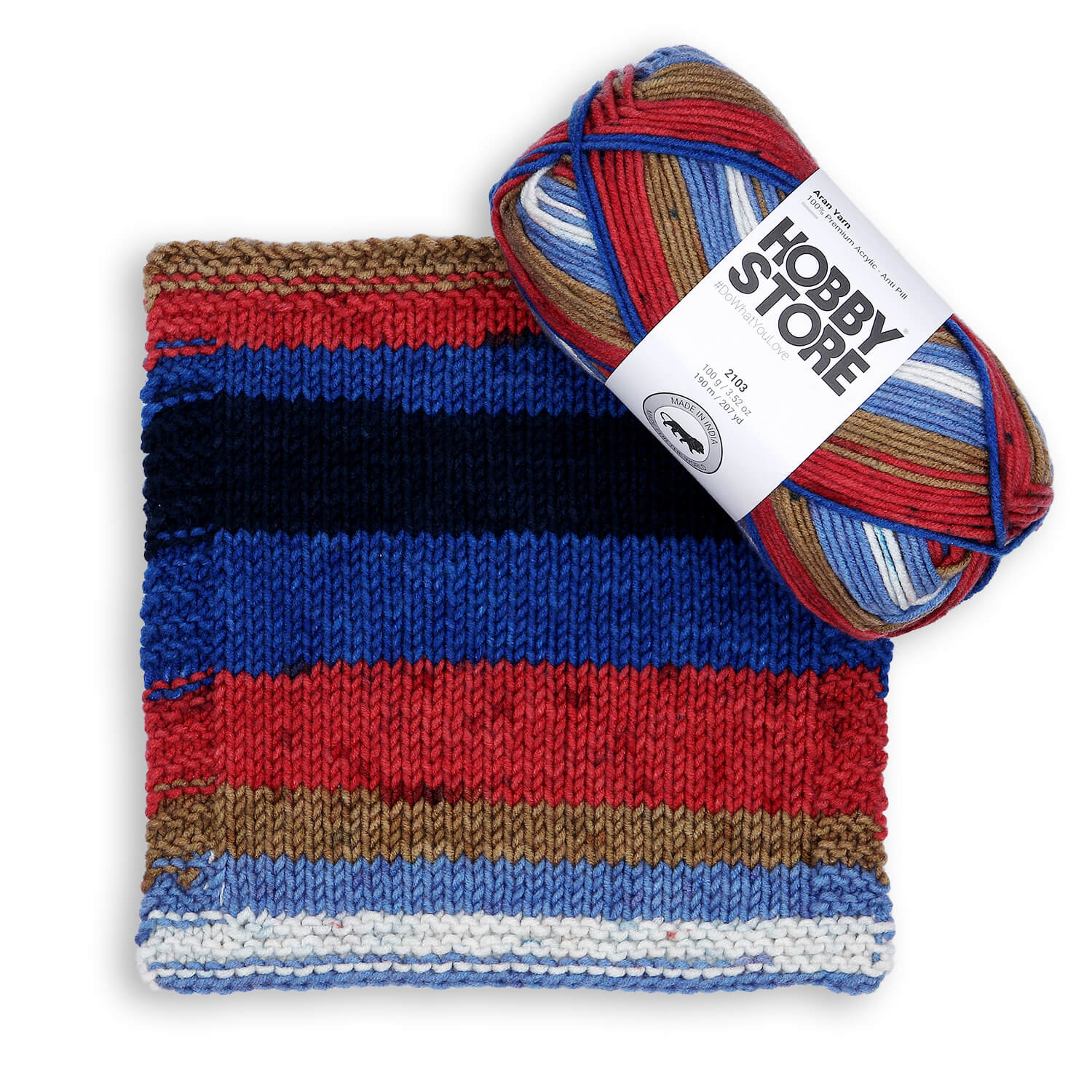 Aran Anti-Pill Yarn by Hobby Store - Multi-Color 2103