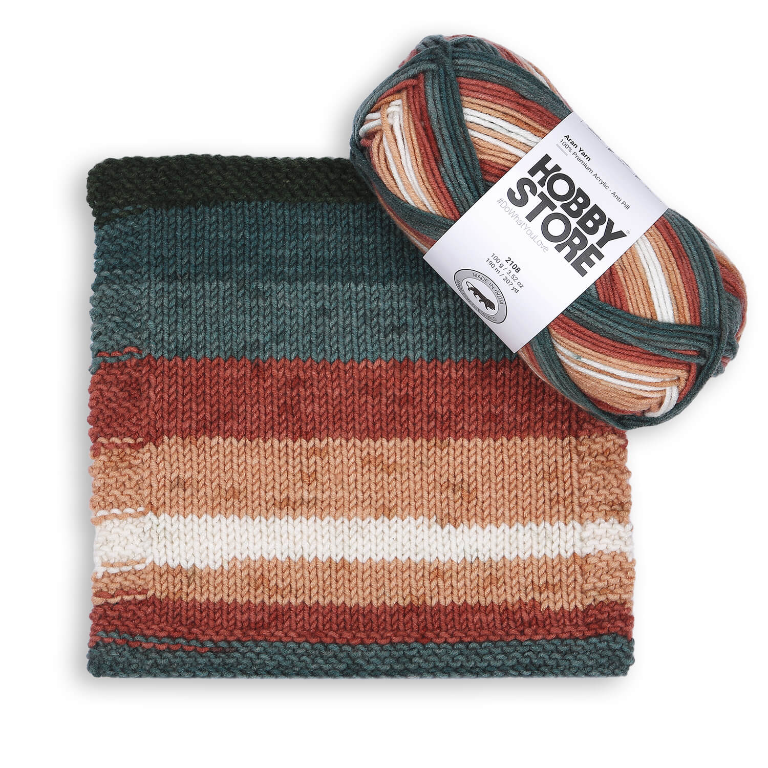 Aran Anti-Pill Yarn by Hobby Store - Multi-Color 2108