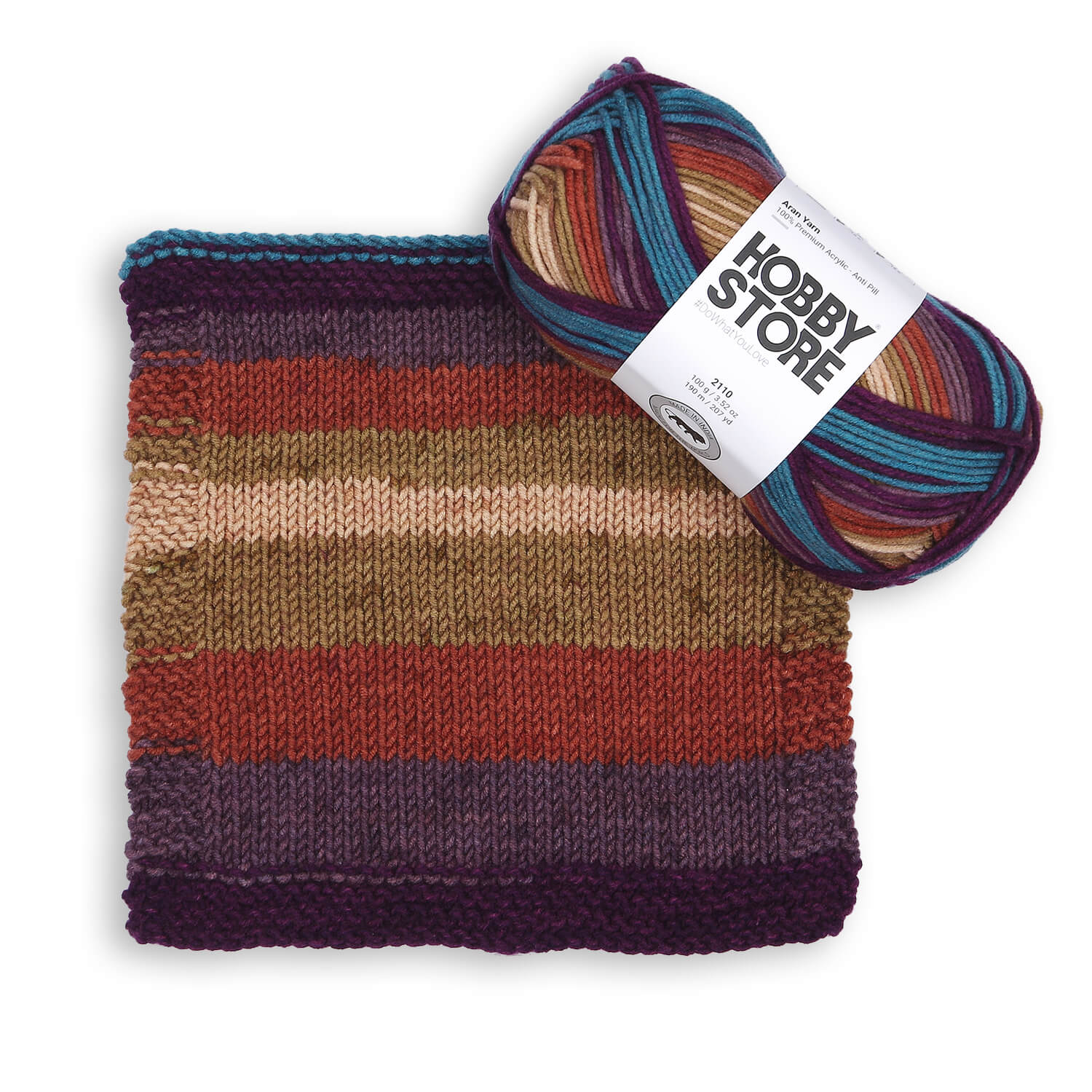 Aran Anti-Pill Yarn by Hobby Store - Multi-Color 2110