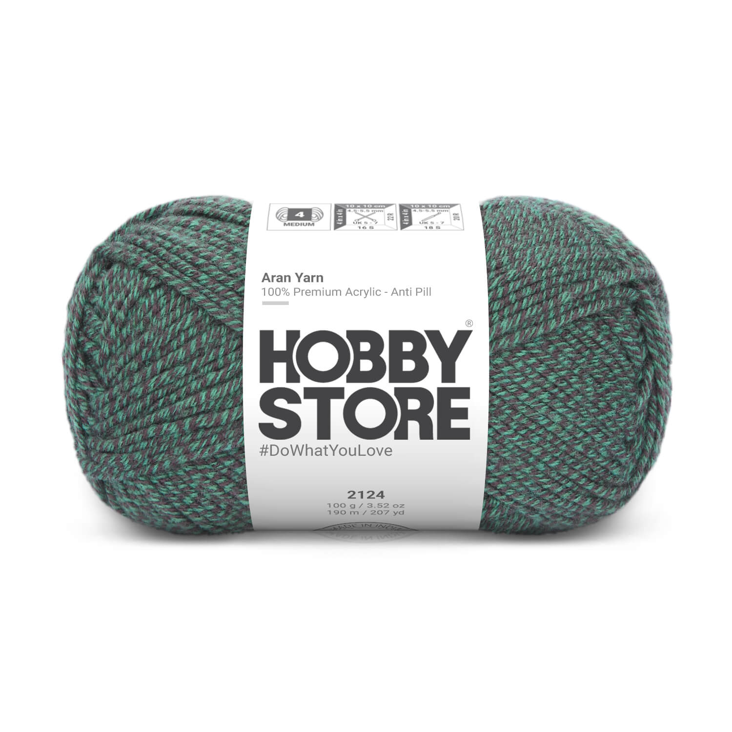 Aran Anti-Pill Yarn by Hobby Store - Multi-Color 2124