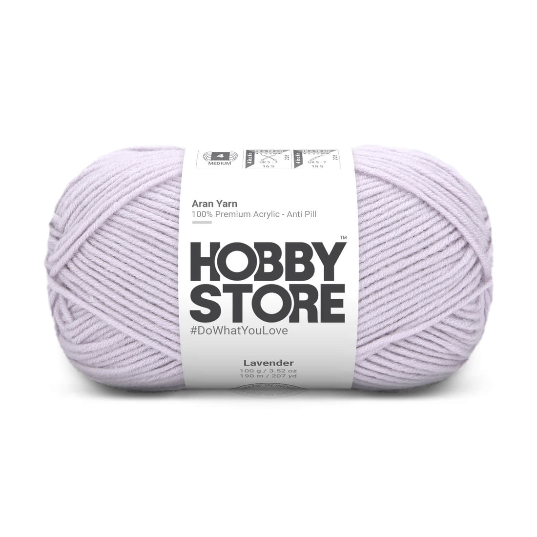 Aran Anti-Pill Yarn by Hobby Store - Lavender 2056