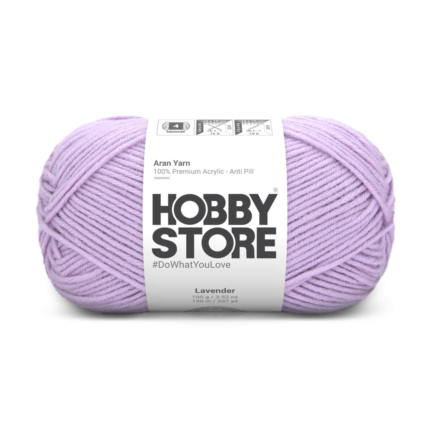 Aran Anti-Pill Yarn by Hobby Store - Lavender 2056