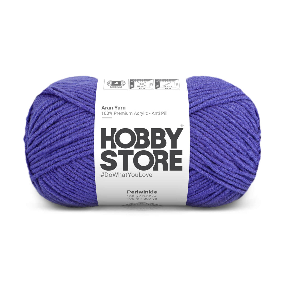 Aran Anti-Pill Yarn by Hobby Store - Periwinkle 2067