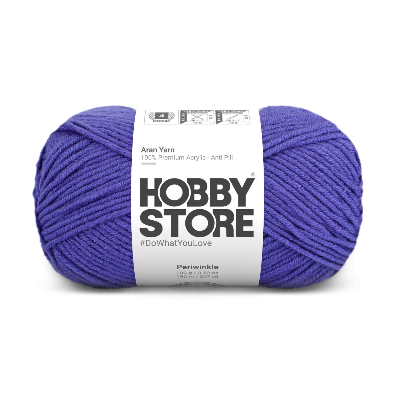 Aran Anti-Pill Yarn by Hobby Store - Periwinkle 2067