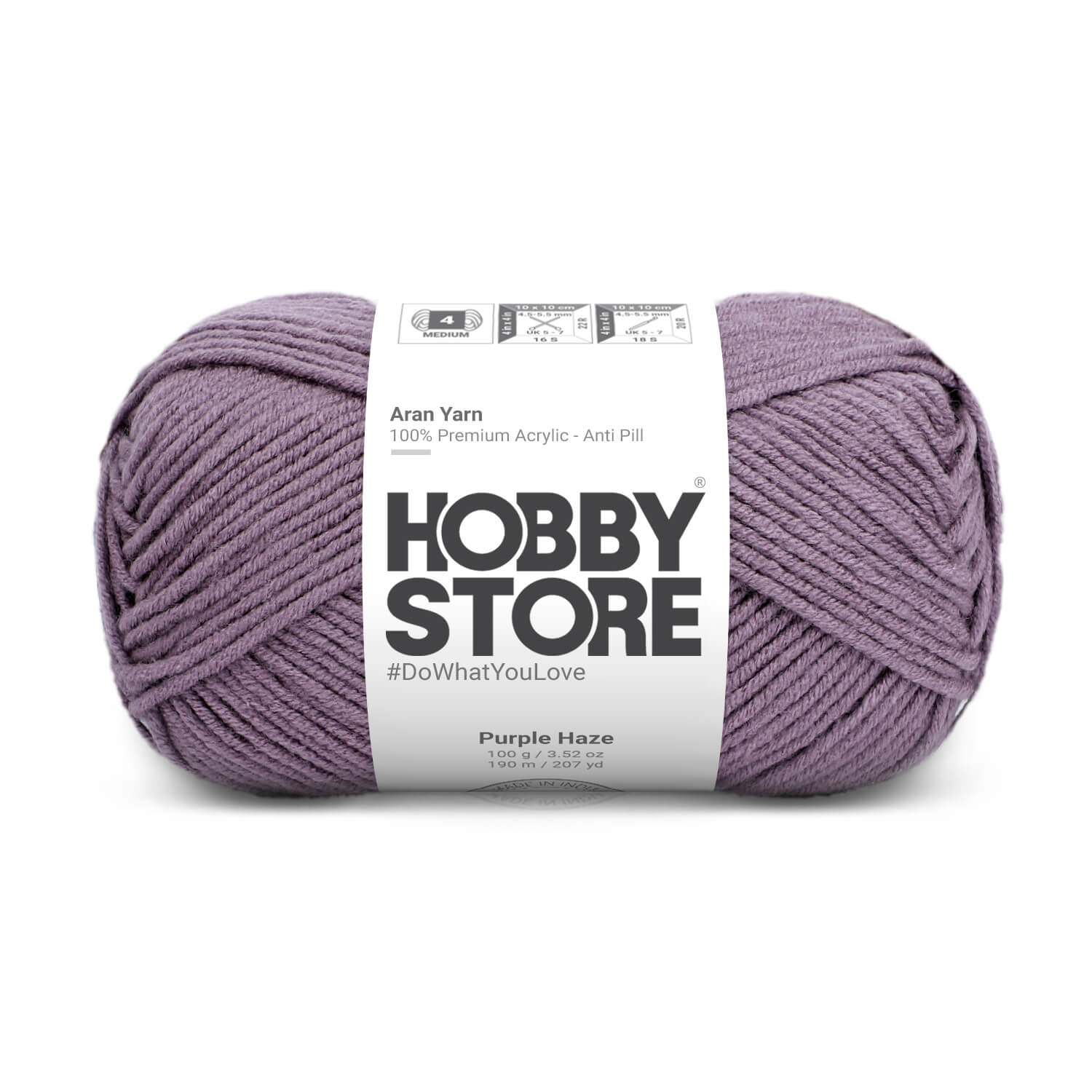Aran Anti-Pill Yarn by Hobby Store - Purple Haze 2074