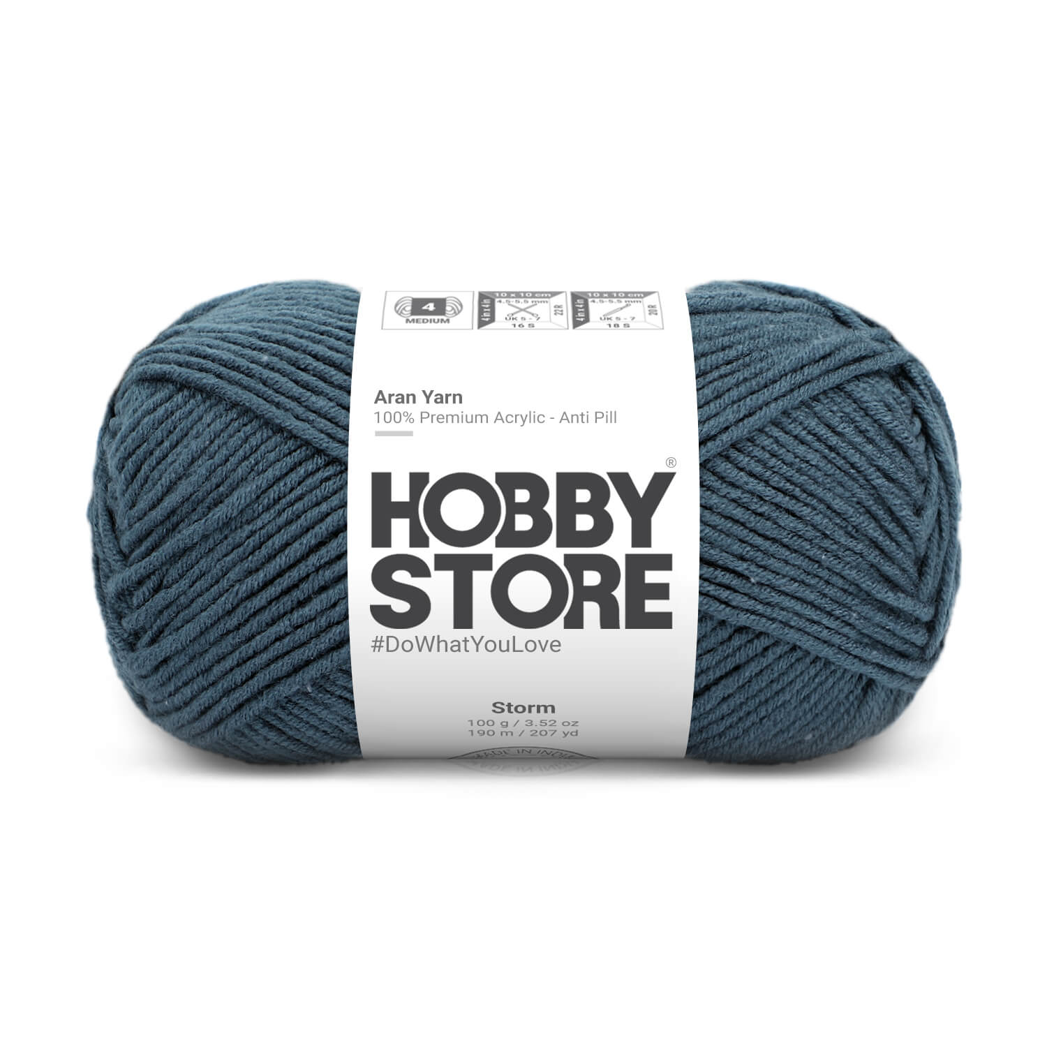 Aran Anti-Pill Yarn by Hobby Store - Storm 2070