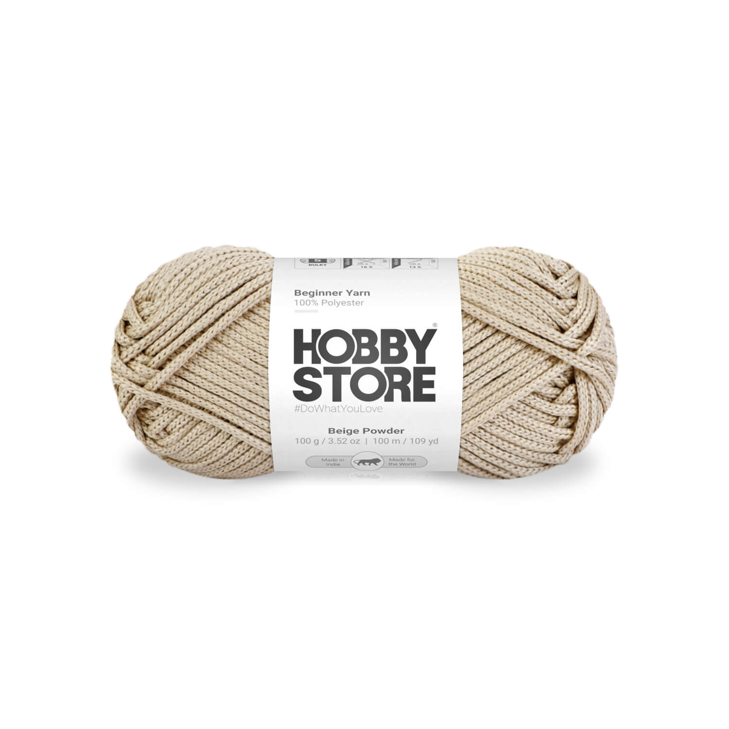 Beginner Yarn by Hobby Store - Beige Powder 030