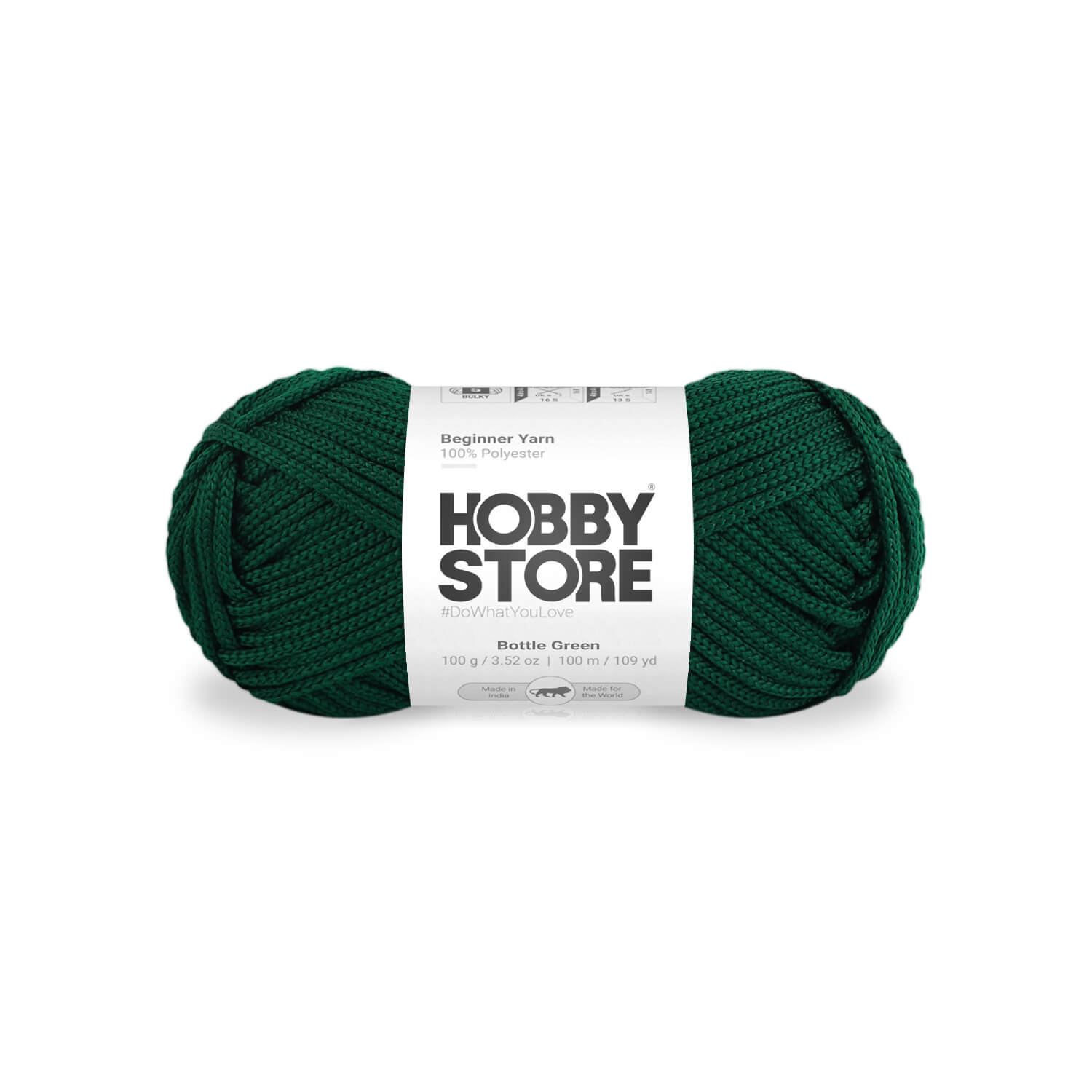 Beginner Yarn by Hobby Store - Bottle Green 020