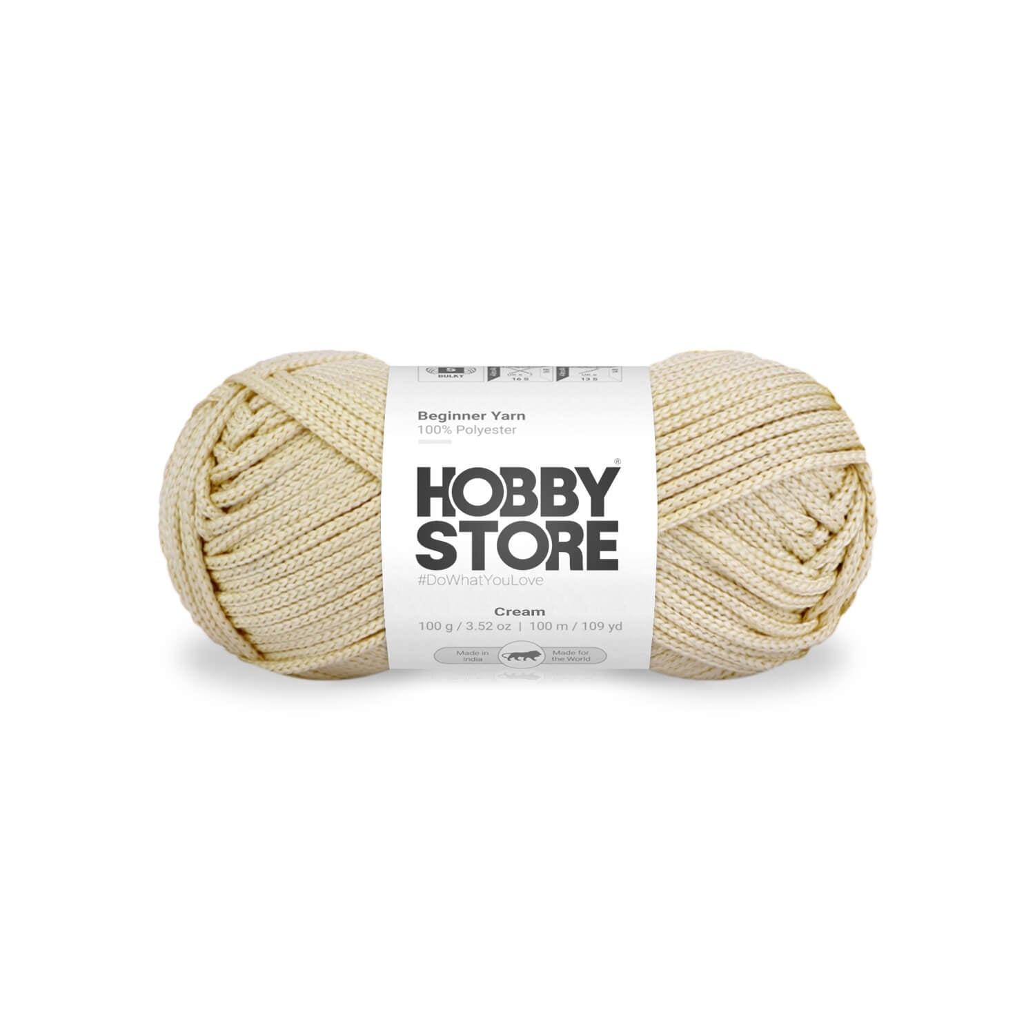 Beginner Yarn by Hobby Store - Cream 026