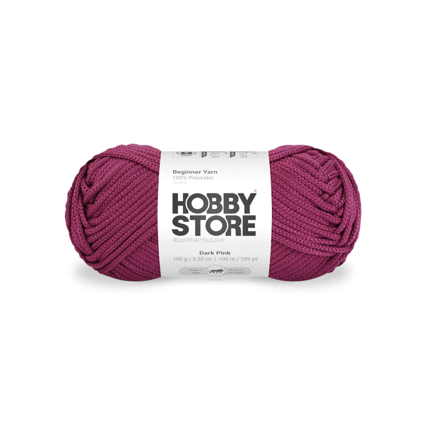 Beginner Yarn by Hobby Store - Dark Pink 024