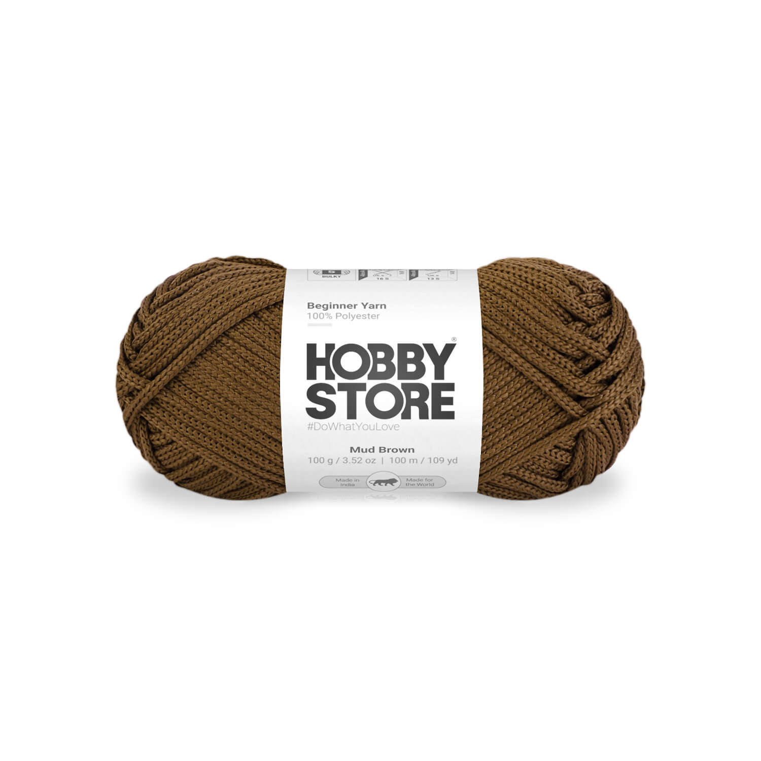 Beginner Yarn by Hobby Store - Mud Brown 029