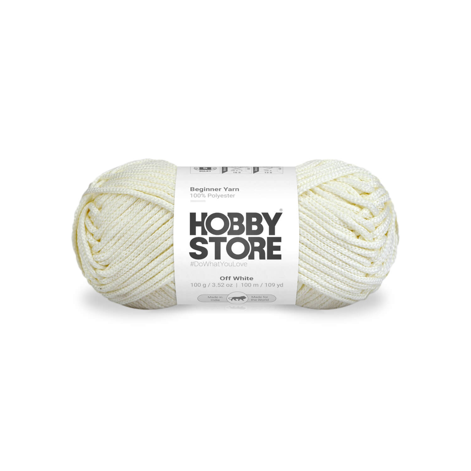 Beginner Yarn by Hobby Store - Off White 010