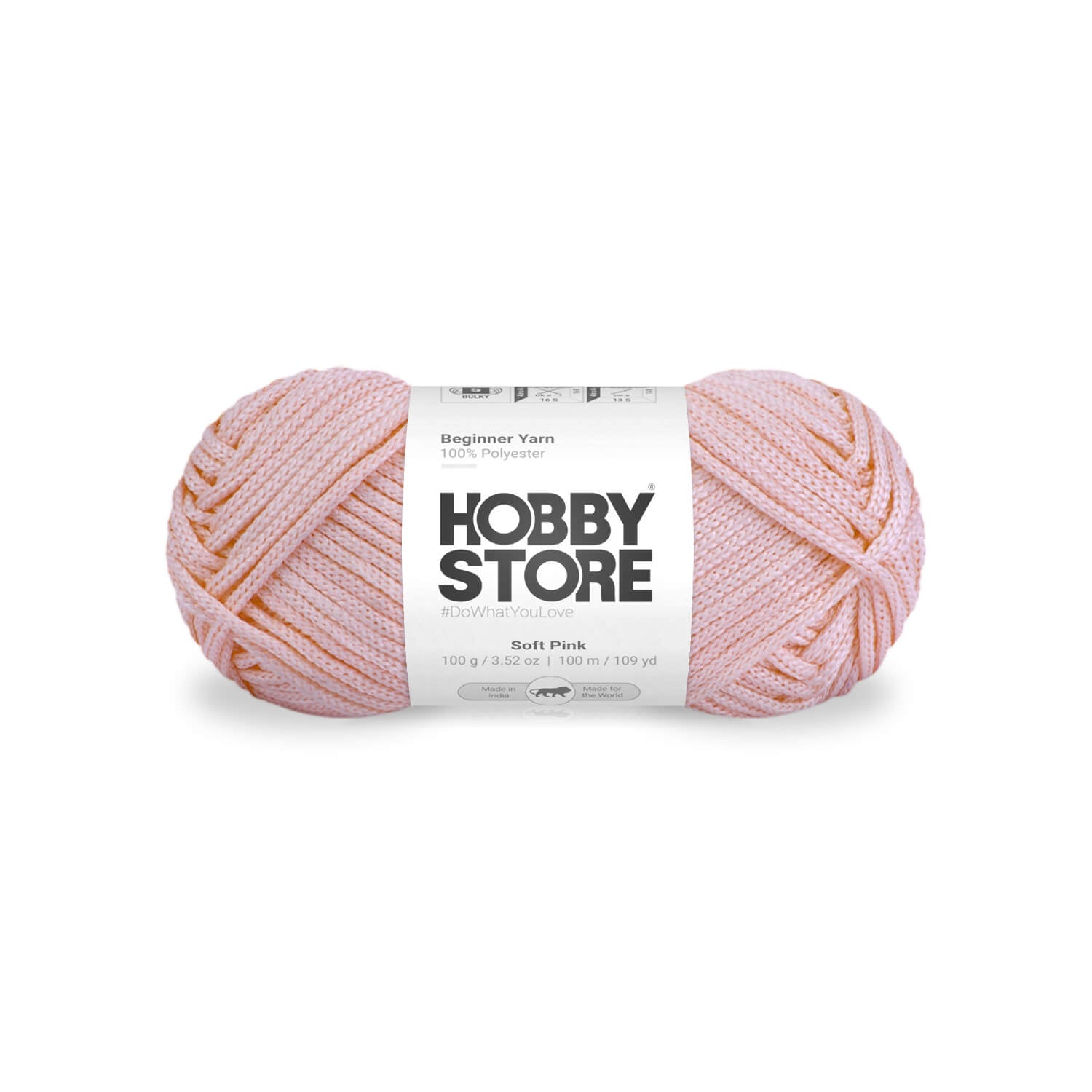 Beginner Yarn by Hobby Store - Soft Pink 022