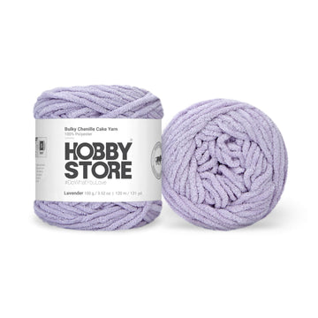 Bulky Chenille Cake Yarn by Hobby Store - Lavender 59136