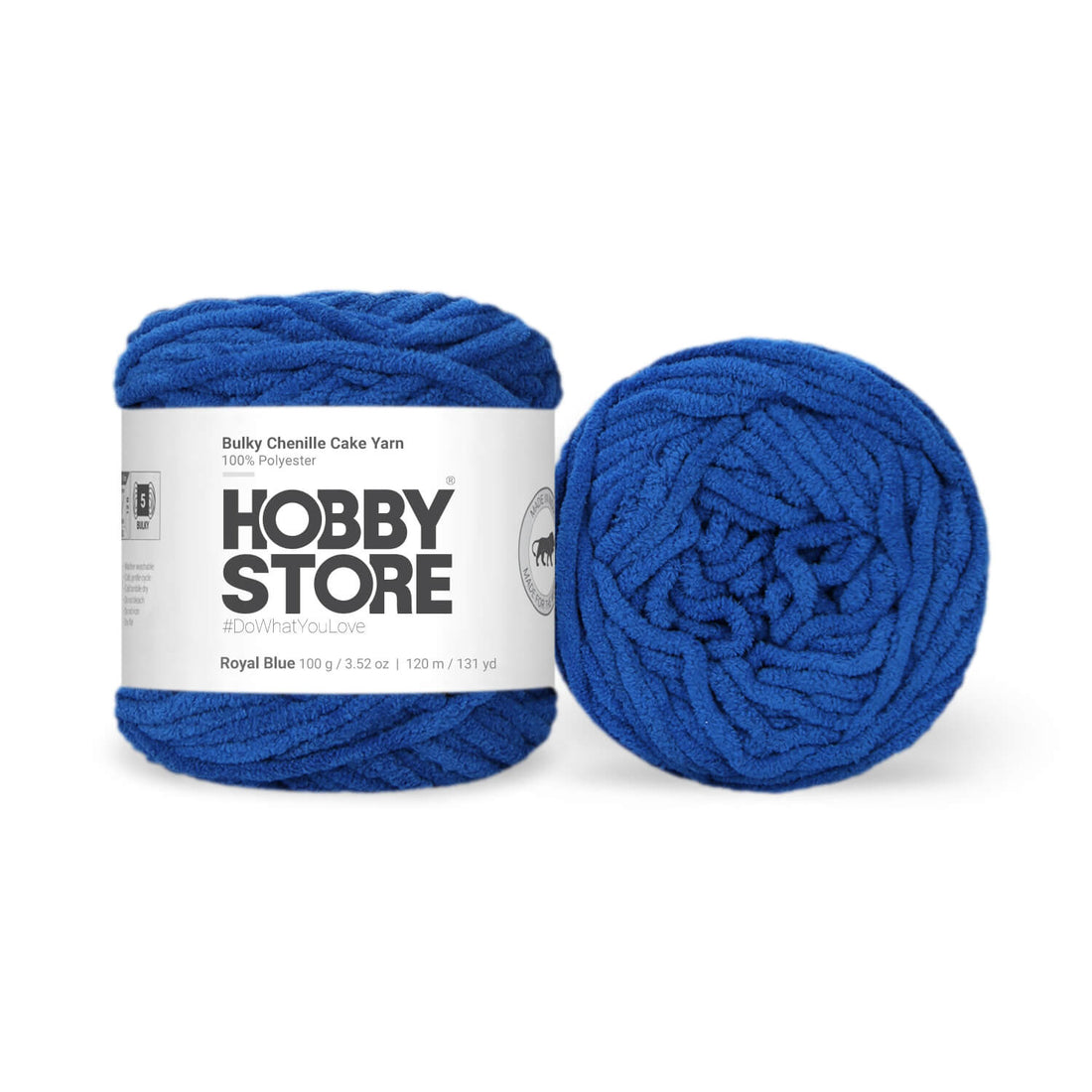 Bulky Chenille Cake Yarn by Hobby Store - Royal Blue 59149