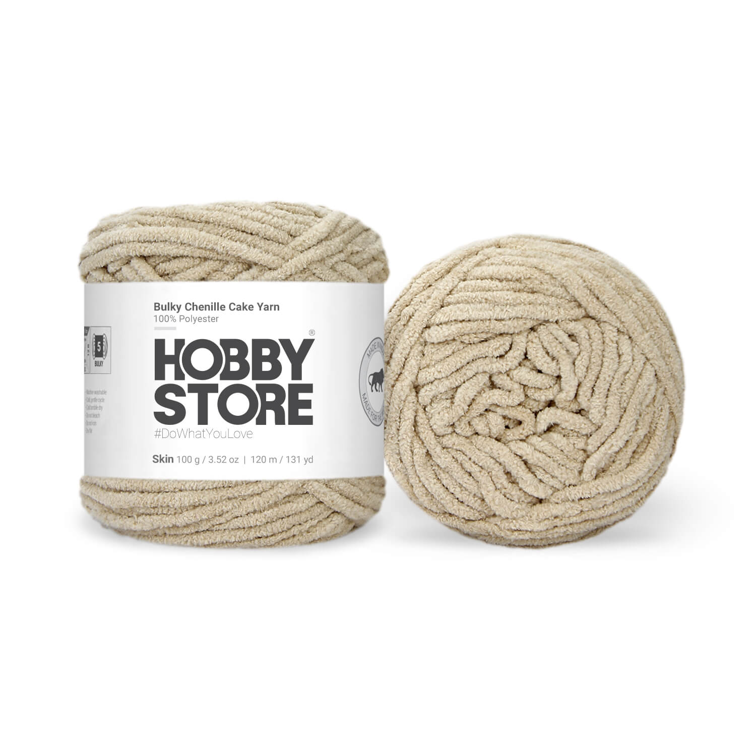 Bulky Chenille Cake Yarn by Hobby Store - Skin 59126