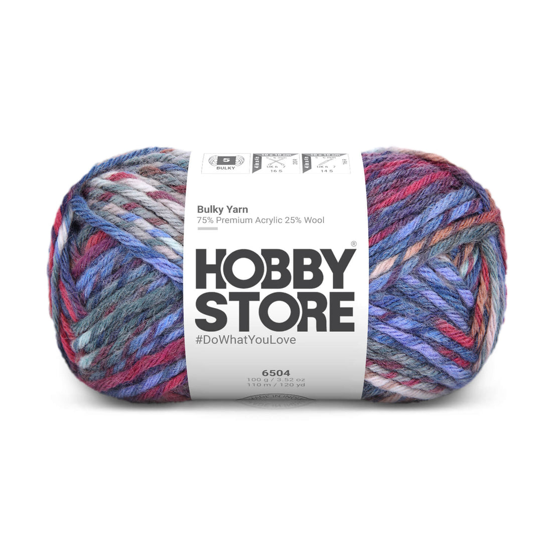 Bulky Yarn by Hobby Store - Multi-Color 6504