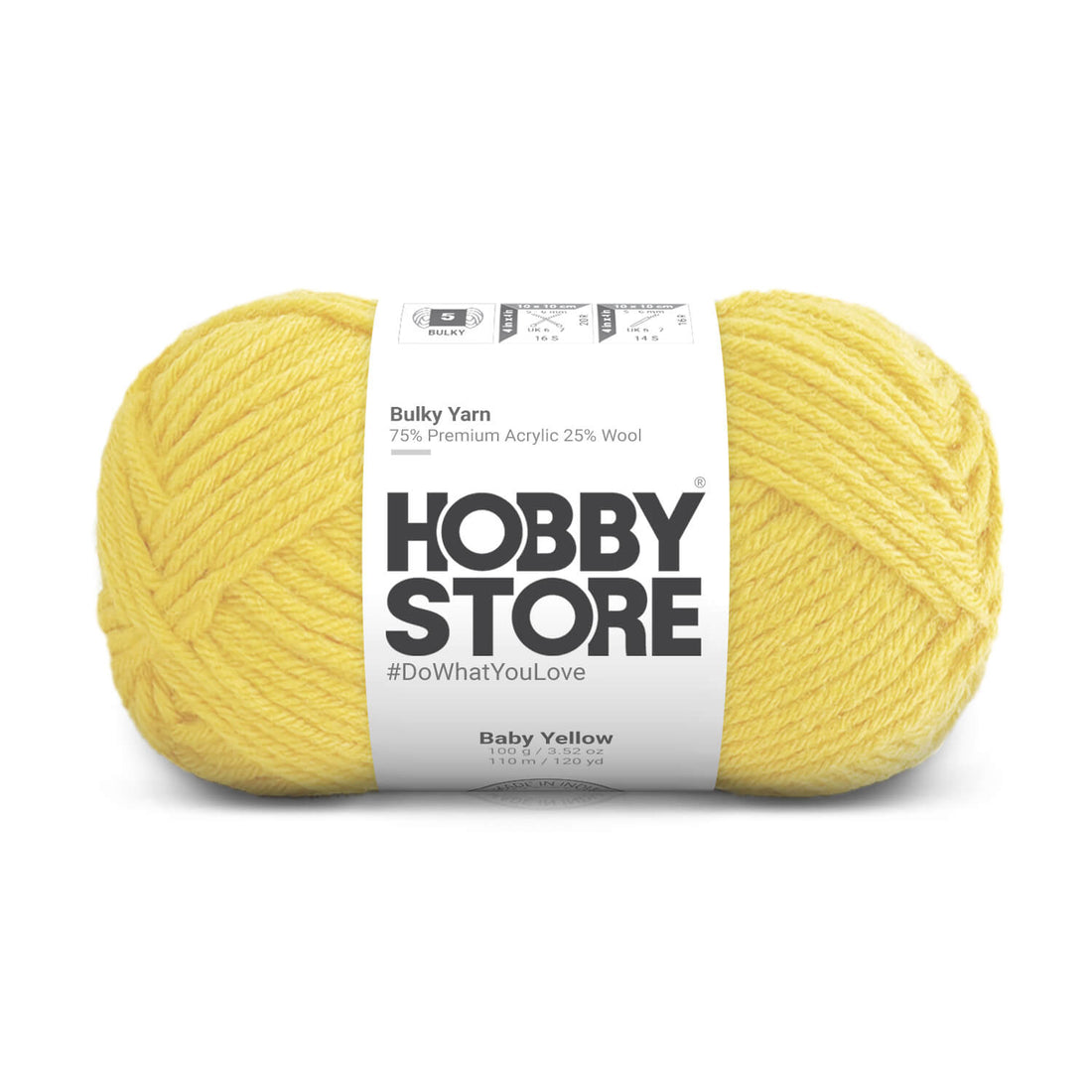 Bulky Yarn by Hobby Store - Baby Yellow 6039