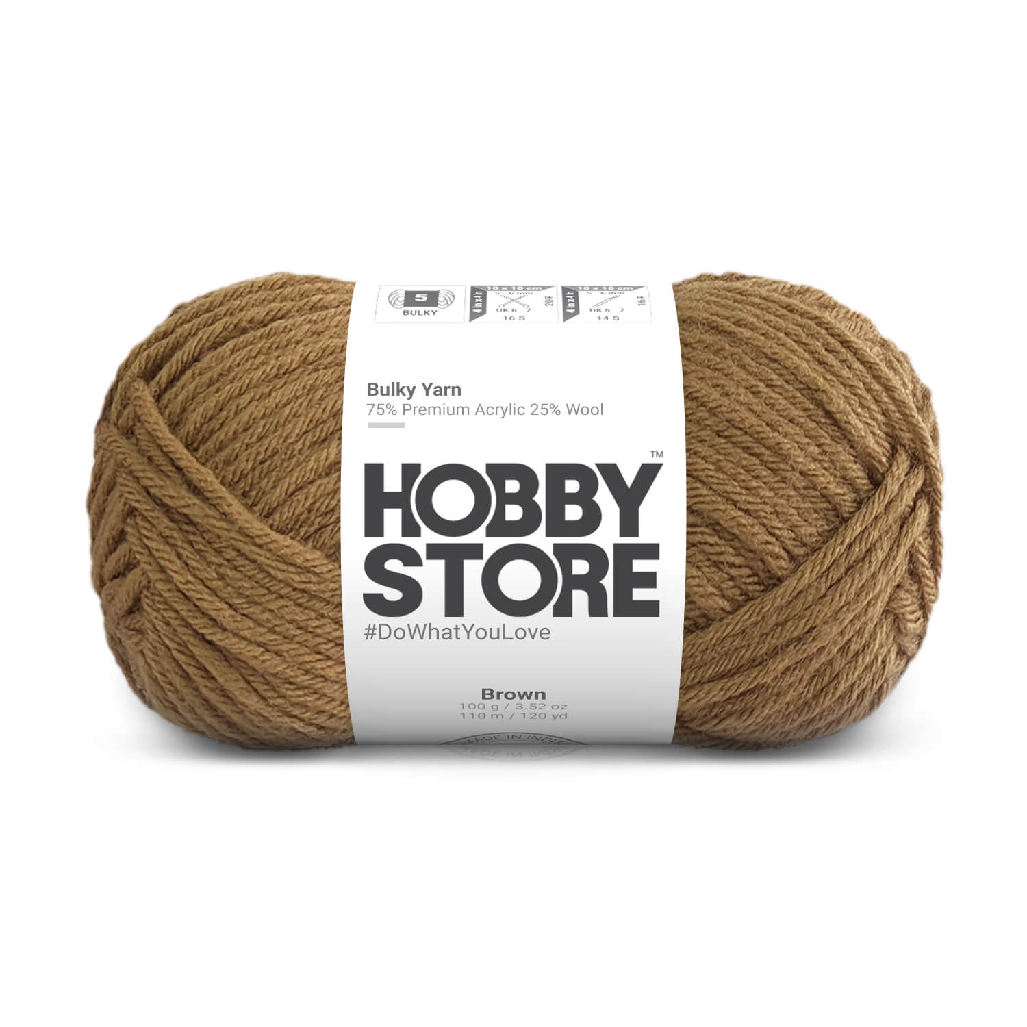 Bulky Yarn by Hobby Store - Brown 6007