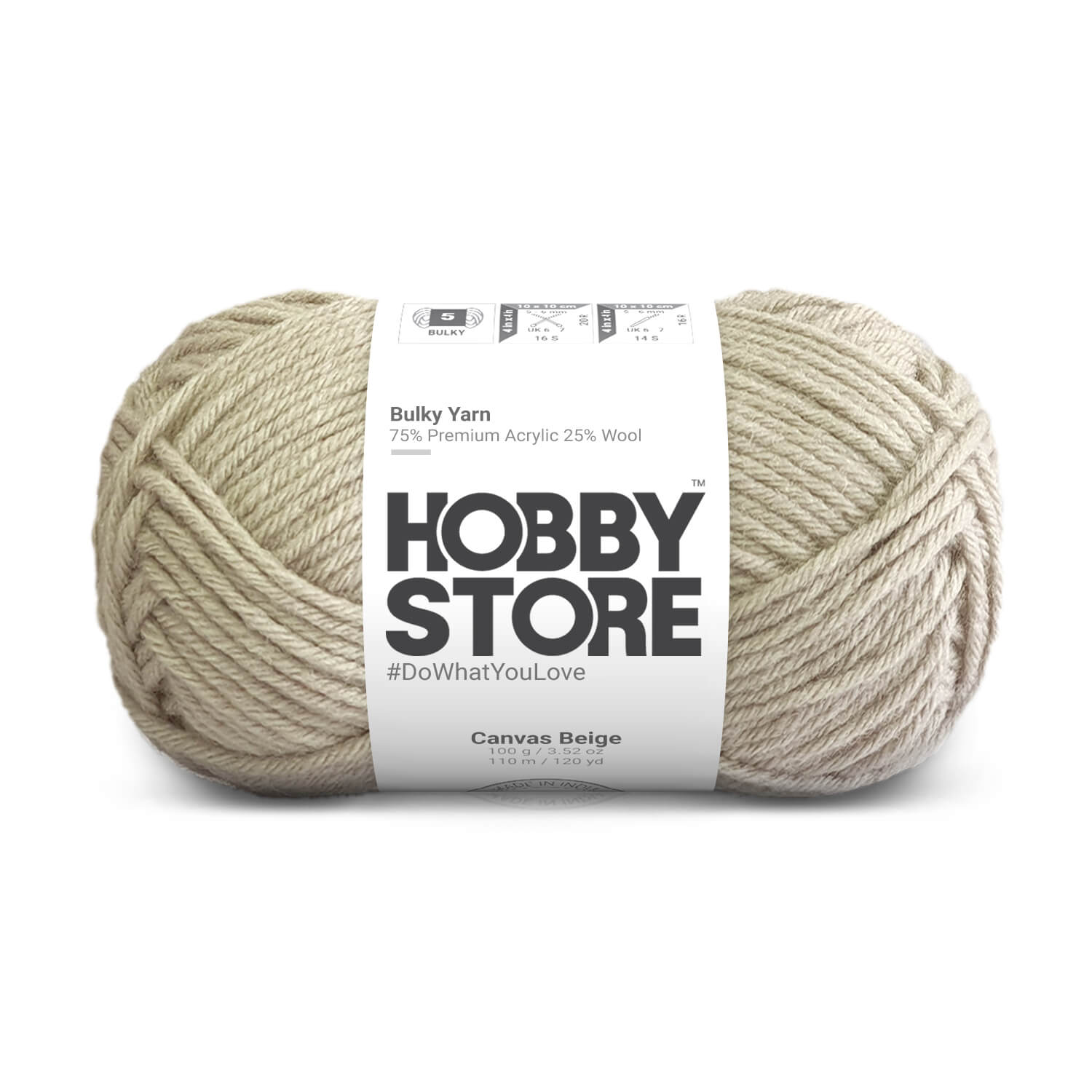 Bulky Yarn by Hobby Store - Canvas Beige 6017