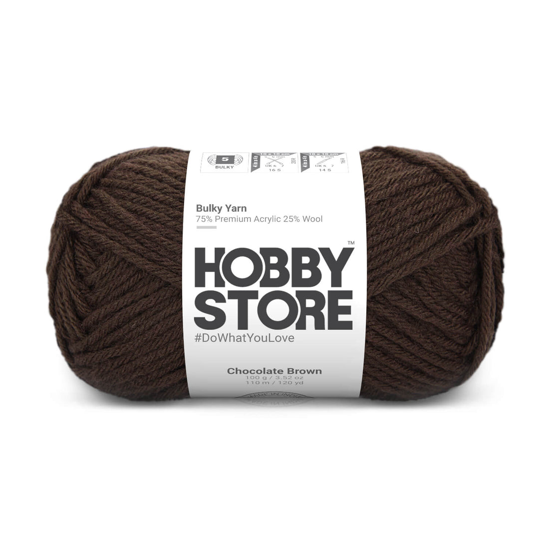 Bulky Yarn by Hobby Store - Chocolate Brown 6035