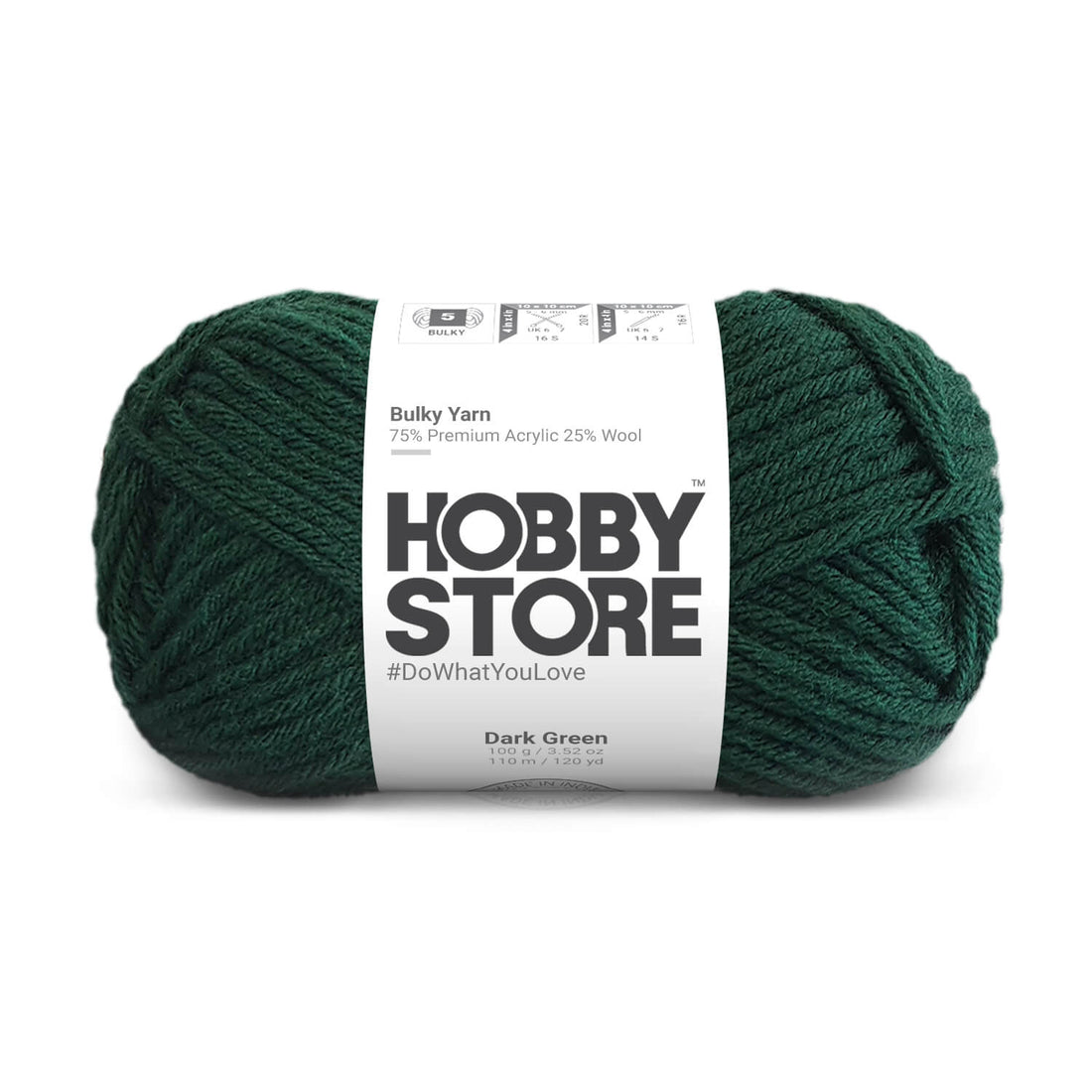 Bulky Yarn by Hobby Store - Dark Green 6013