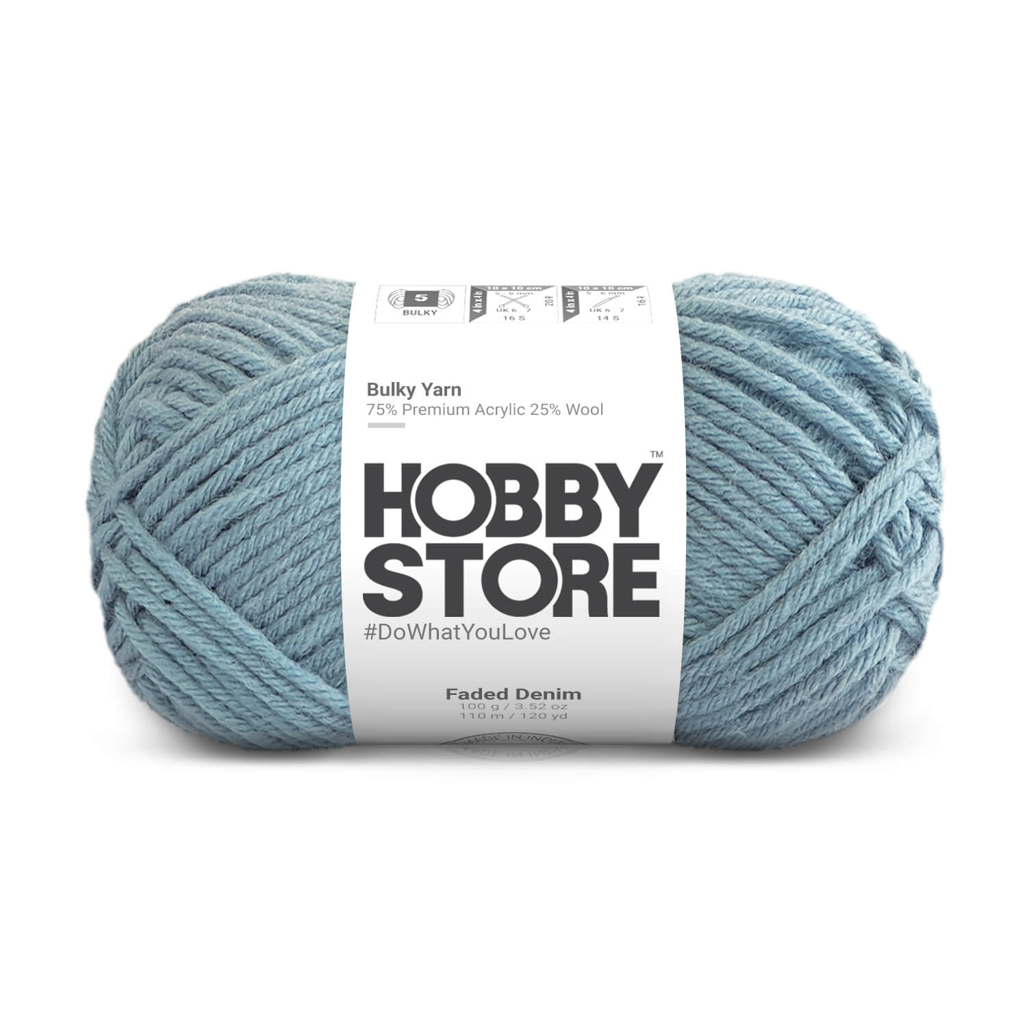 Bulky Yarn by Hobby Store - Faded Denim 6009