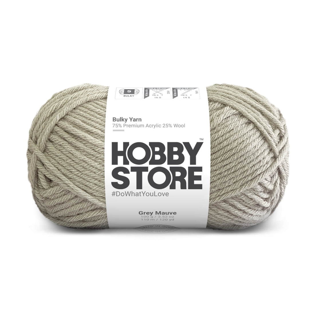 Bulky Yarn by Hobby Store - Grey Mauve 6014