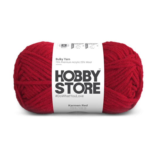 Bulky Yarn by Hobby Store - Karmen Red 6016