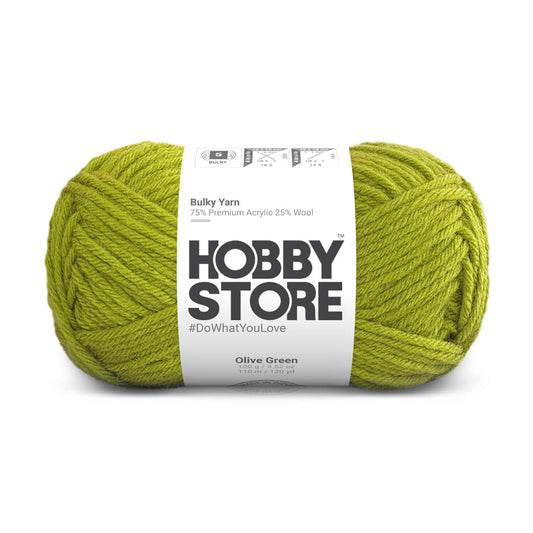Bulky Yarn by Hobby Store - Olive Green 6026