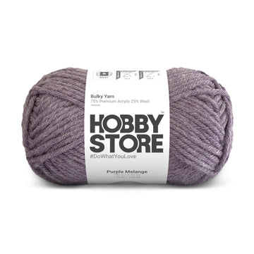 Bulky Yarn by Hobby Store - Purple Melange 6030