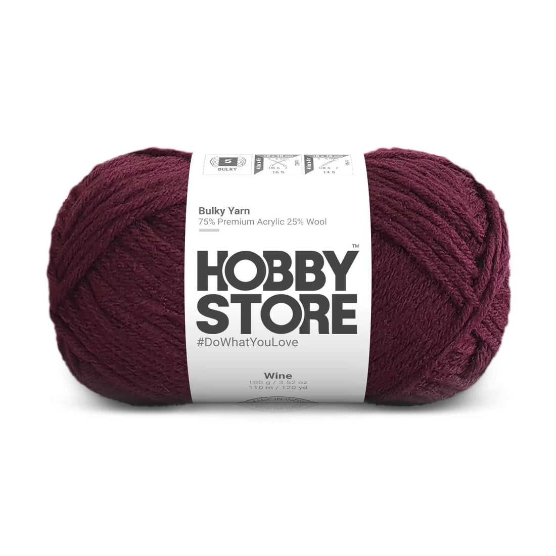 Bulky Yarn by Hobby Store - Wine 6020