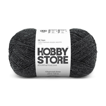 DK Anti-Pill Yarn by Hobby Store - Charcoal Grey 5019