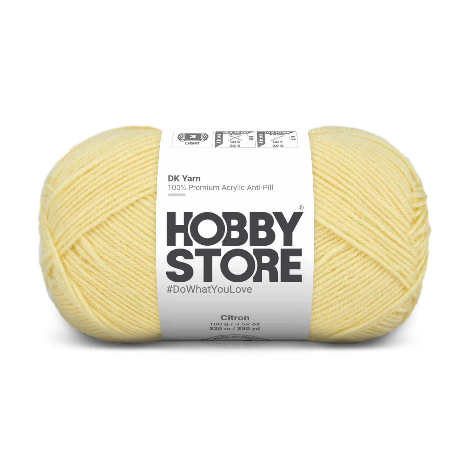 DK Anti-Pill Yarn by Hobby Store - Citron 1263