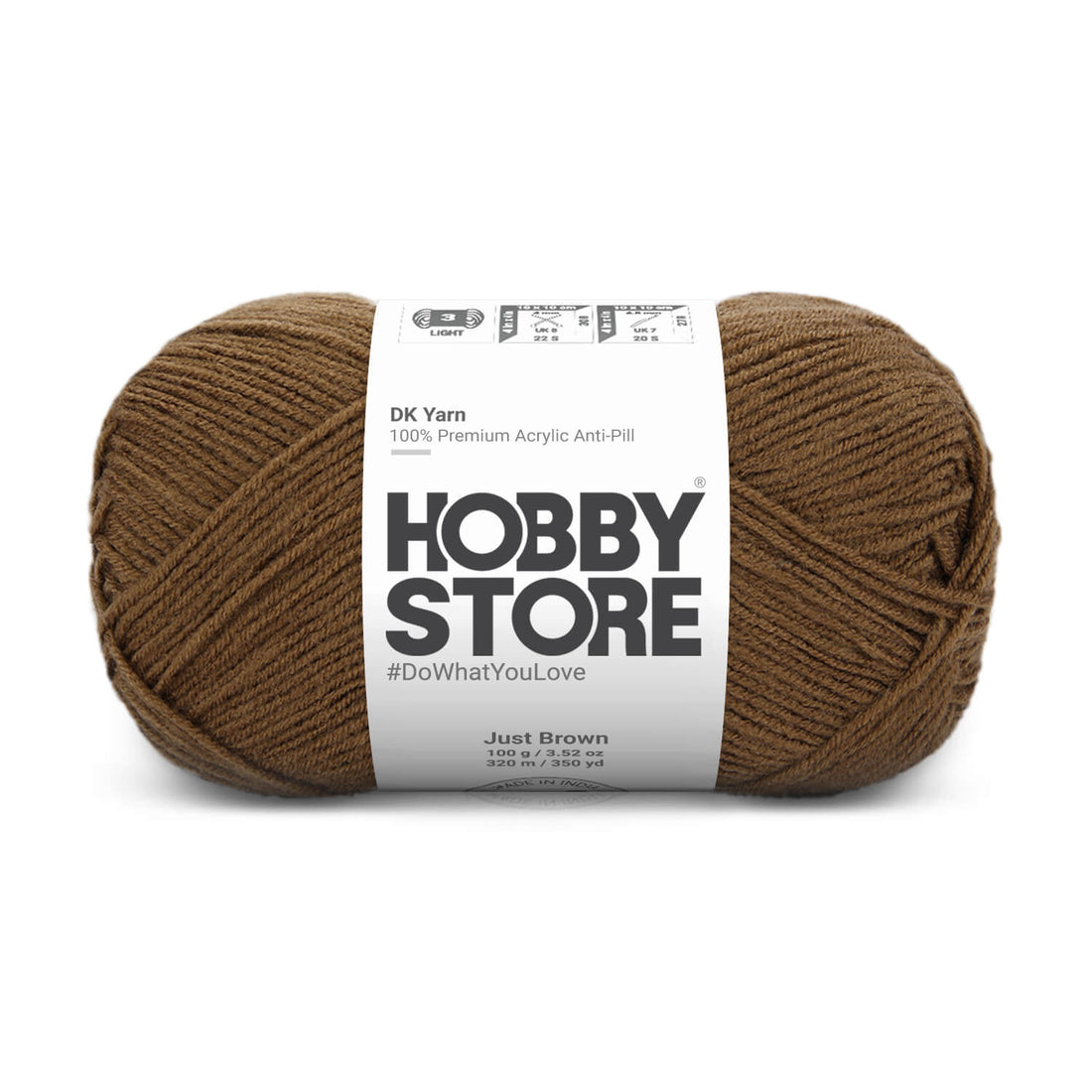 DK Anti-Pill Yarn by Hobby Store - Just Brown 5020