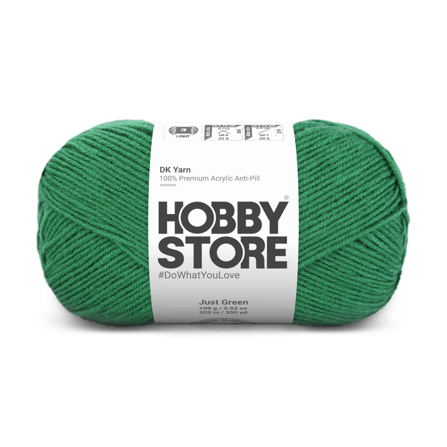 DK Anti-Pill Yarn by Hobby Store - Just Green 5030