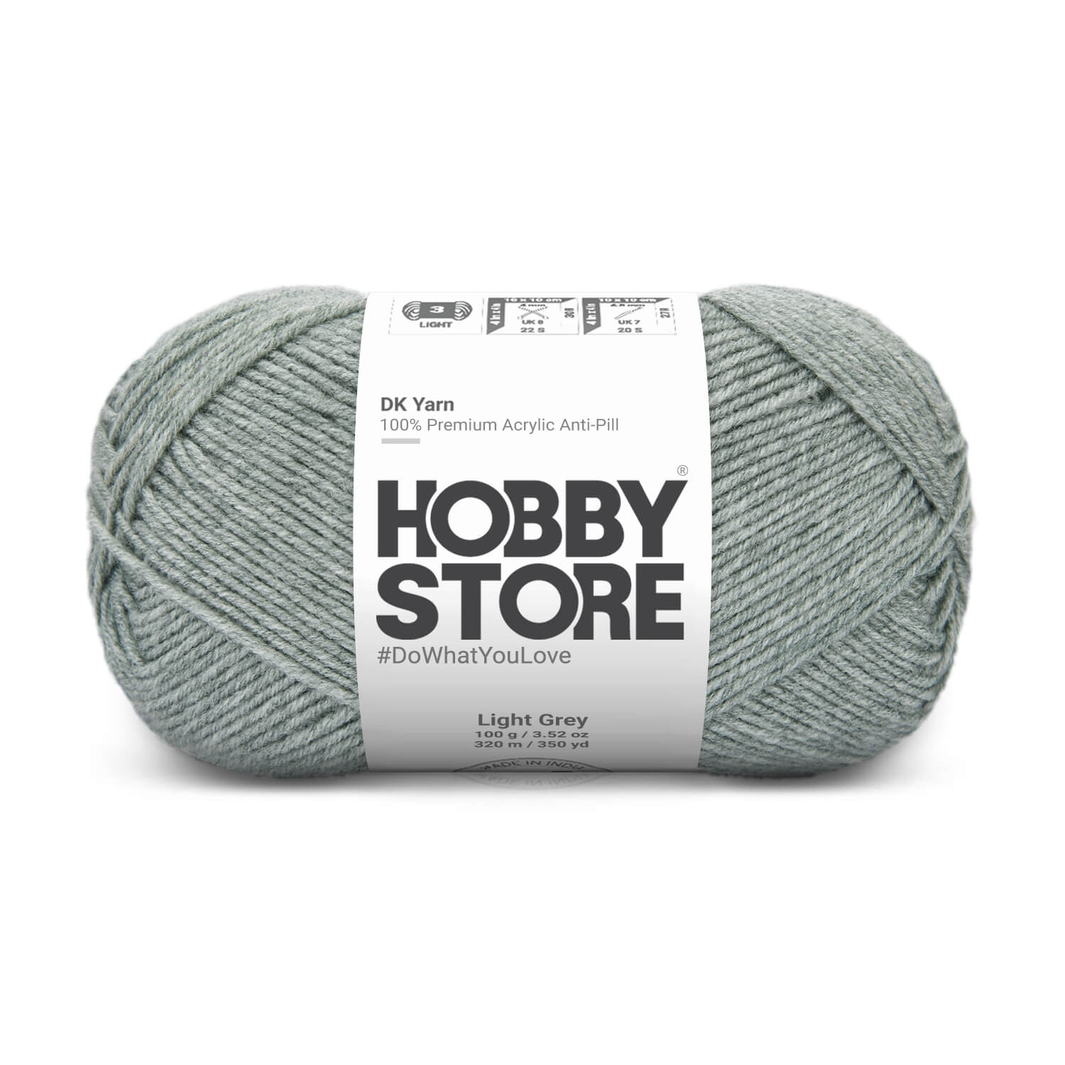 DK Anti-Pill Yarn by Hobby Store - Light Grey 5047