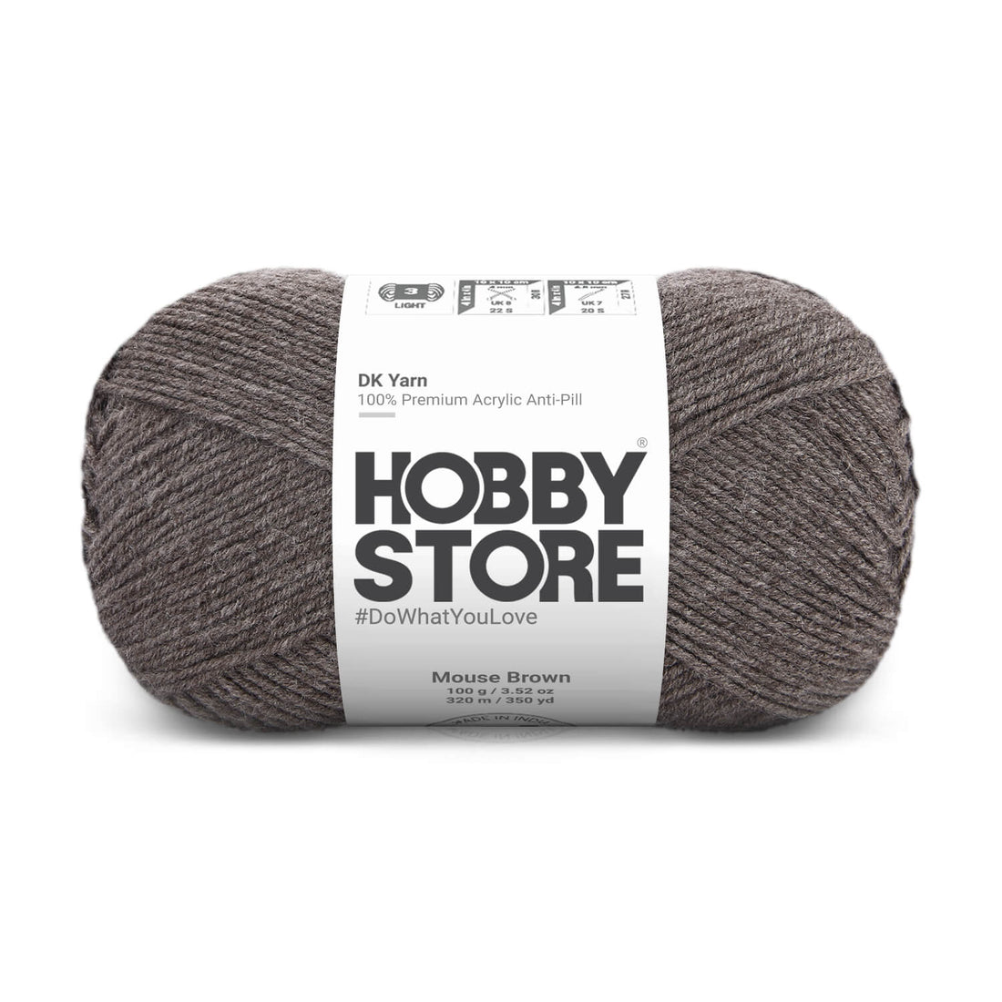 DK Anti-Pill Yarn by Hobby Store - Mouse Brown 5041