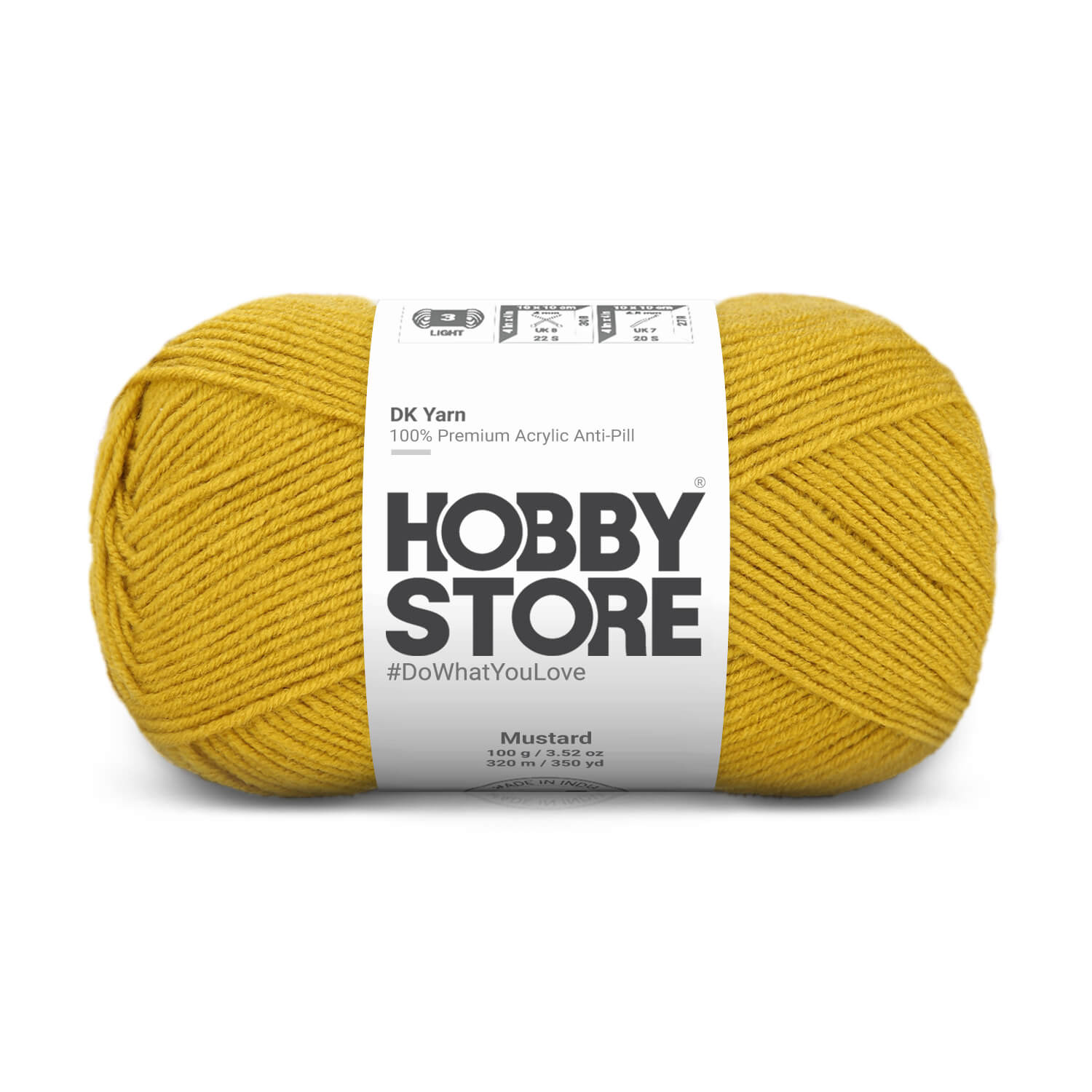 DK Anti-Pill Yarn by Hobby Store - Mustard 1823