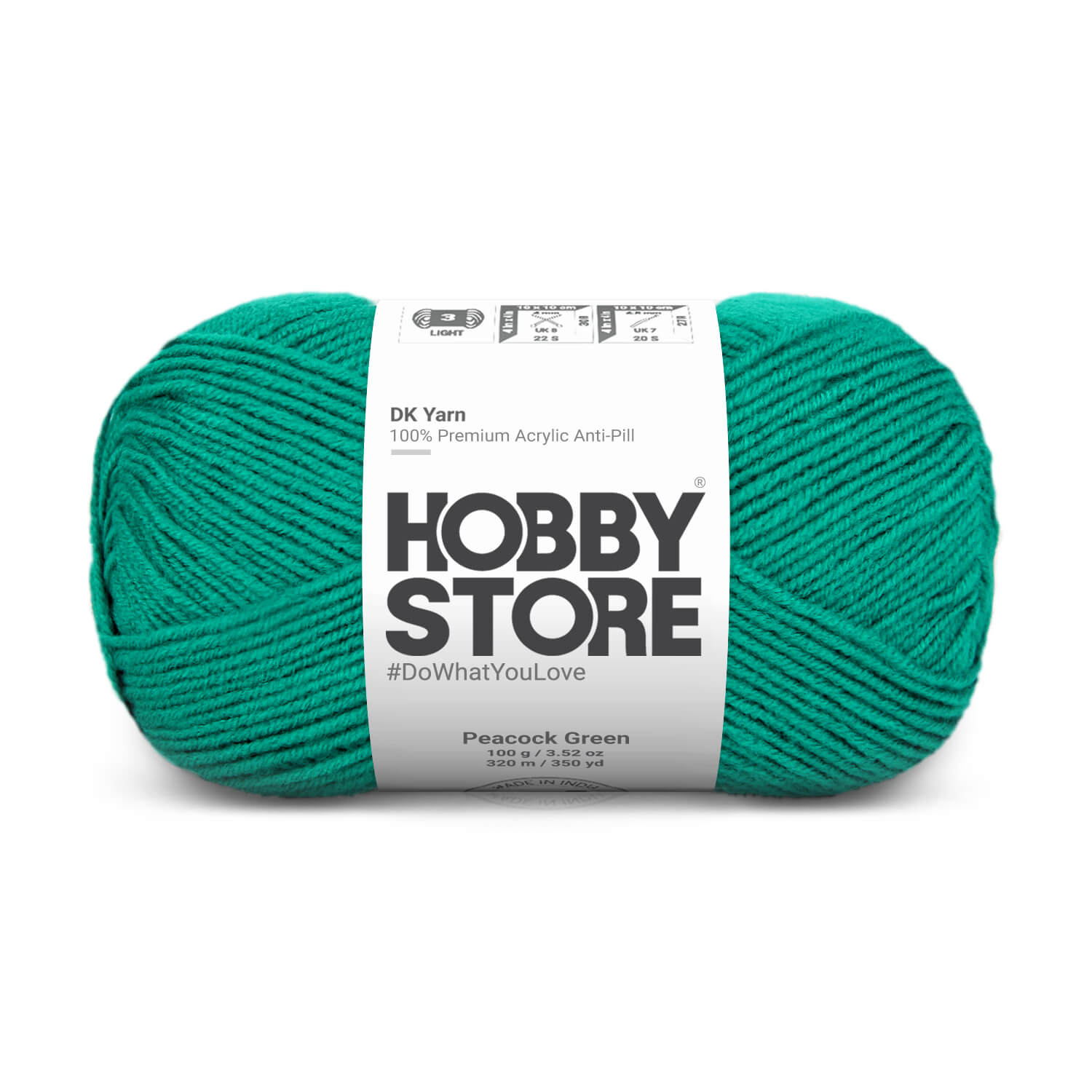 DK Anti-Pill Yarn by Hobby Store - Peacock Green 5014