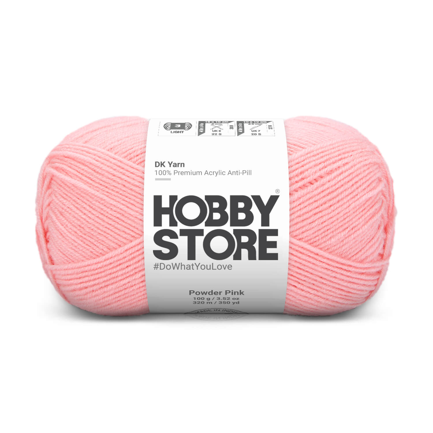 DK Anti-Pill Yarn by Hobby Store - Powder Pink 1843