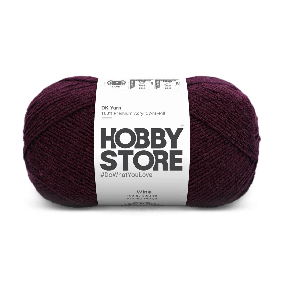 DK Anti-pill Yarn by Hobby Store - Wine 5049