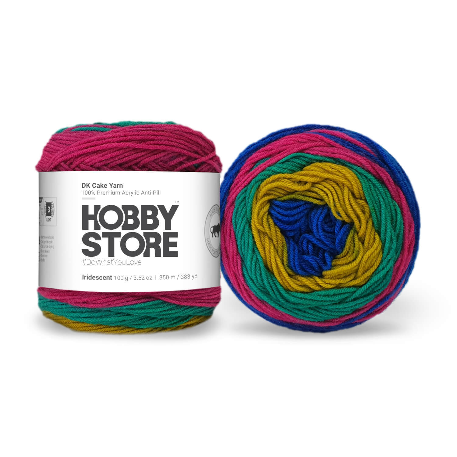 DK Anti-Pill Cake Yarn by Hobby Store - Iridescent 4021