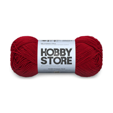 DK Mercerised Cotton Yarn by Hobby Store - Chilli Pepper Red - 308