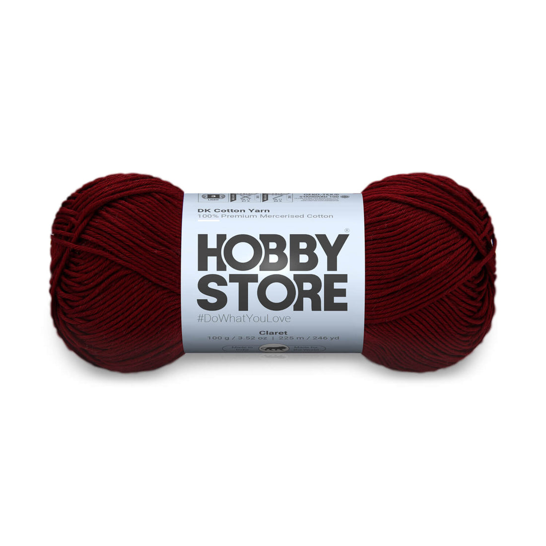 DK Mercerised Cotton Yarn by Hobby Store - Claret - 311