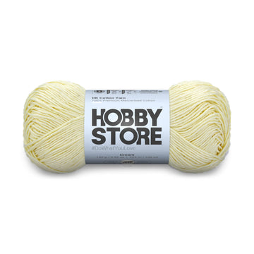 DK Mercerised Cotton Yarn by Hobby Store - Cream - 313