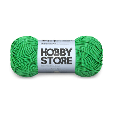 DK Mercerised Cotton Yarn by Hobby Store - Grass Green - 318