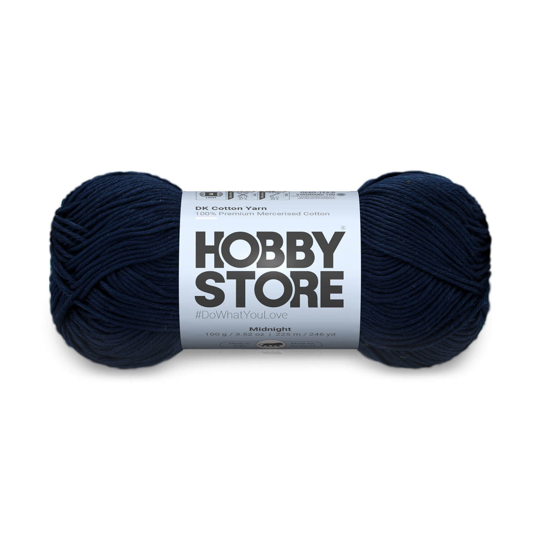 DK Mercerised Cotton Yarn by Hobby Store - Midnight - 352