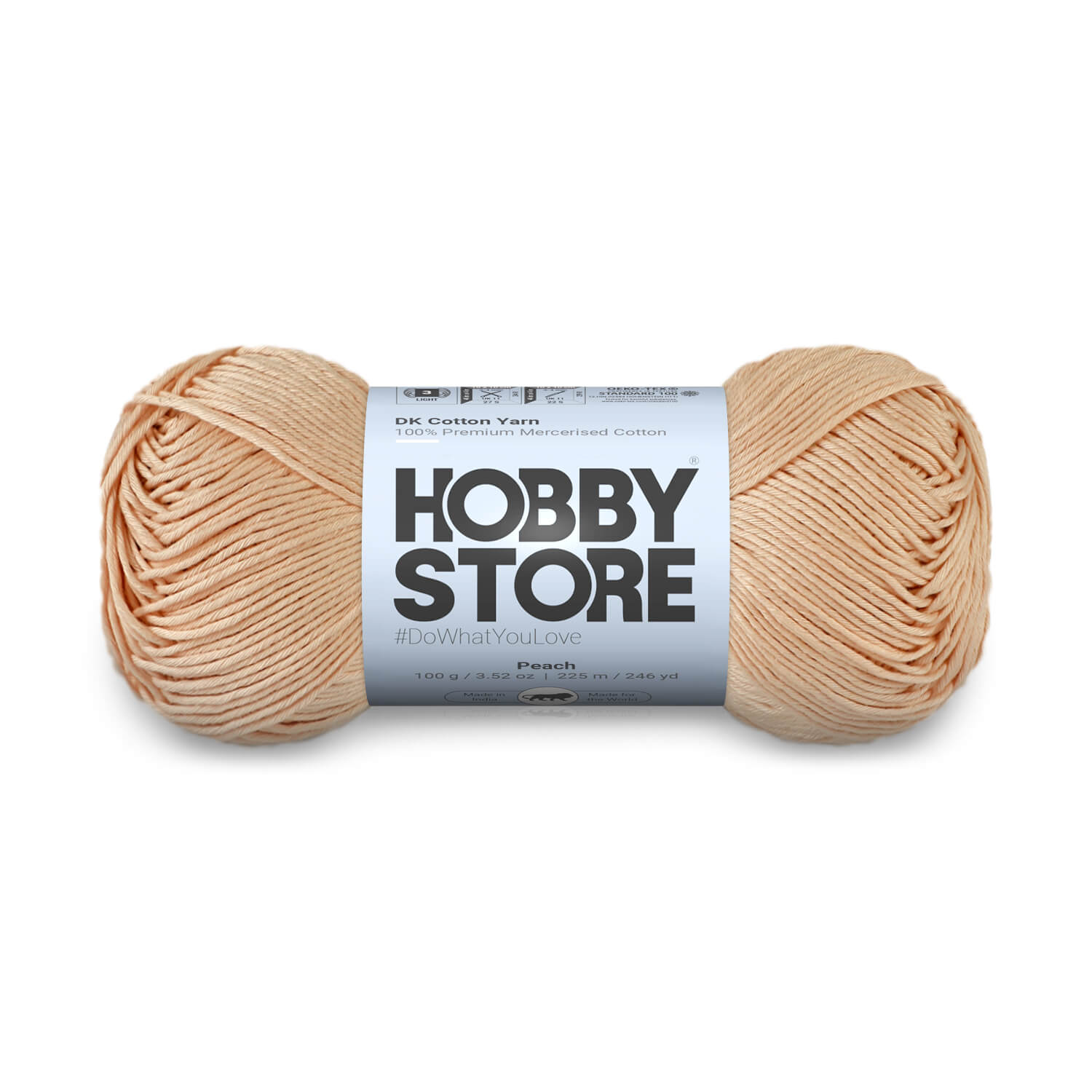 DK Mercerised Cotton Yarn by Hobby Store - Peach 362